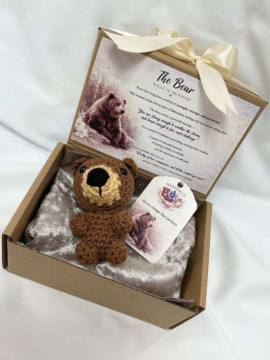 Handheld Hugs emotional support bear
