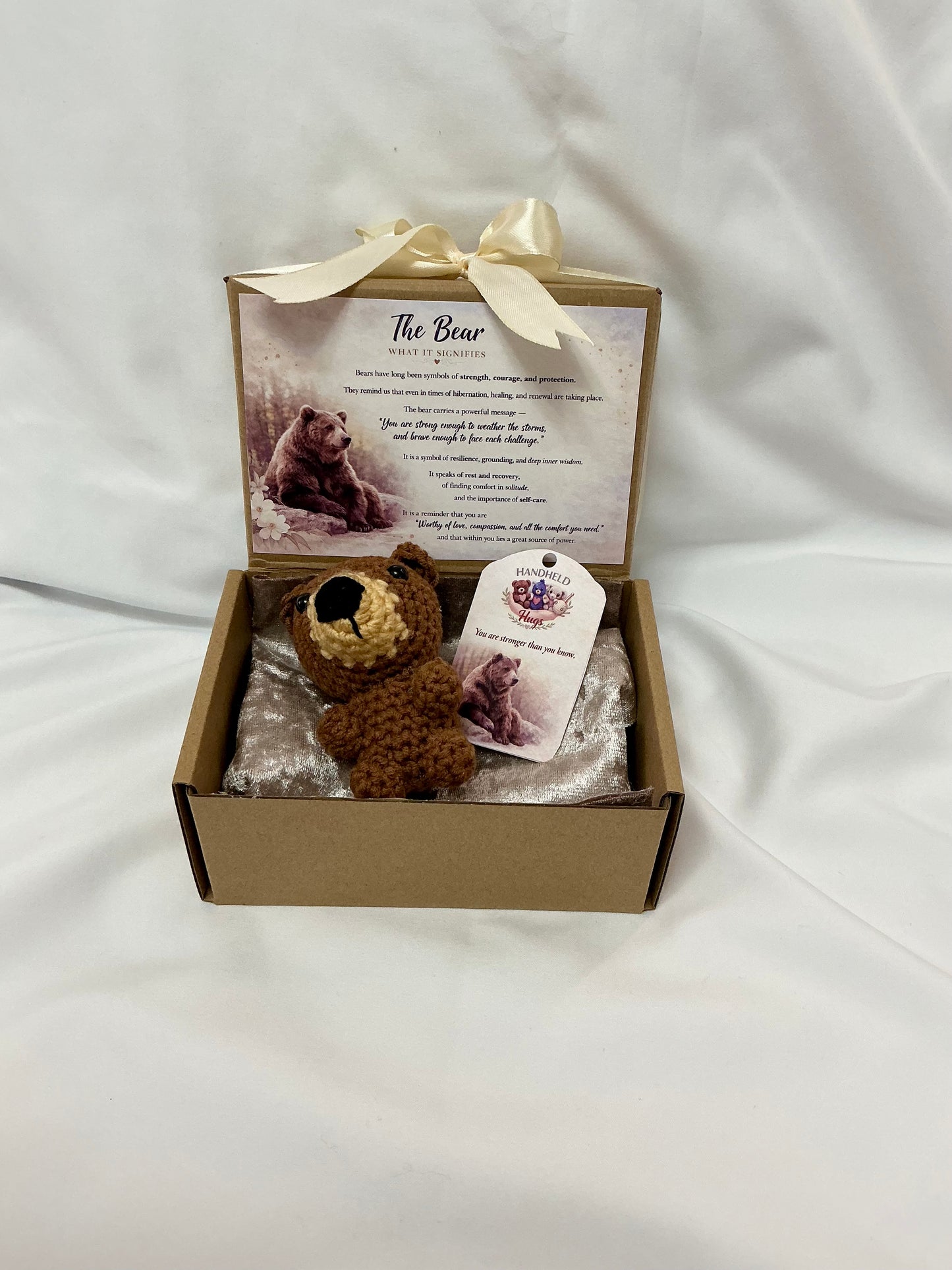 Handheld Hugs emotional support bear