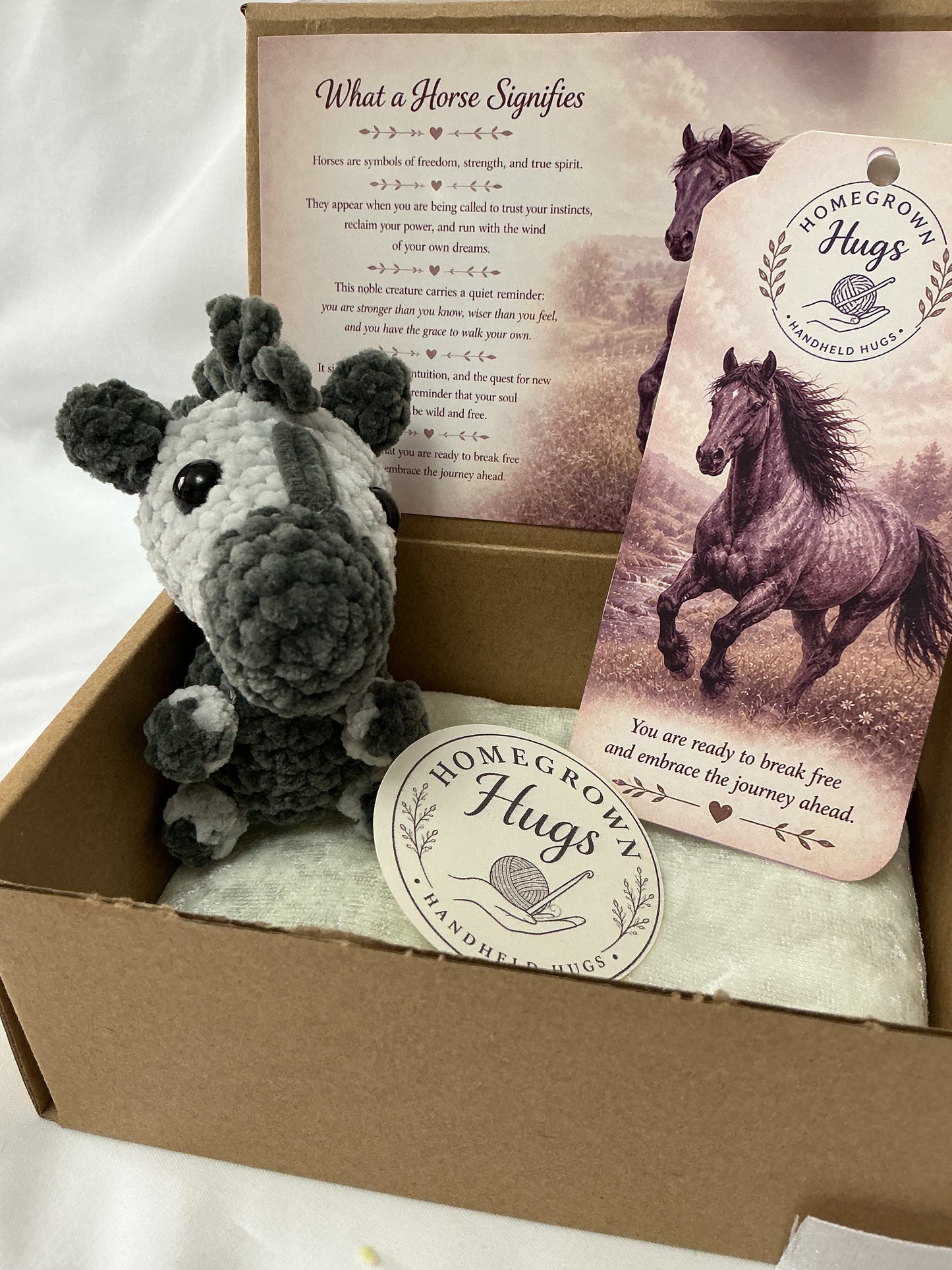 Handheld Hugs Emotional support Horse