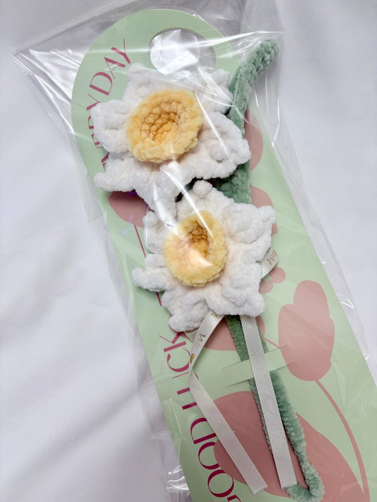 Handmade Crochet Mother’s Day Flower Card – Double Bloom Edition
